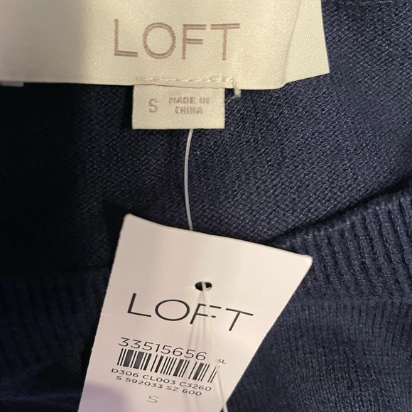 NWT LOFT sweater vest with faux blouse. Short sleeved - Picture 14 of 16